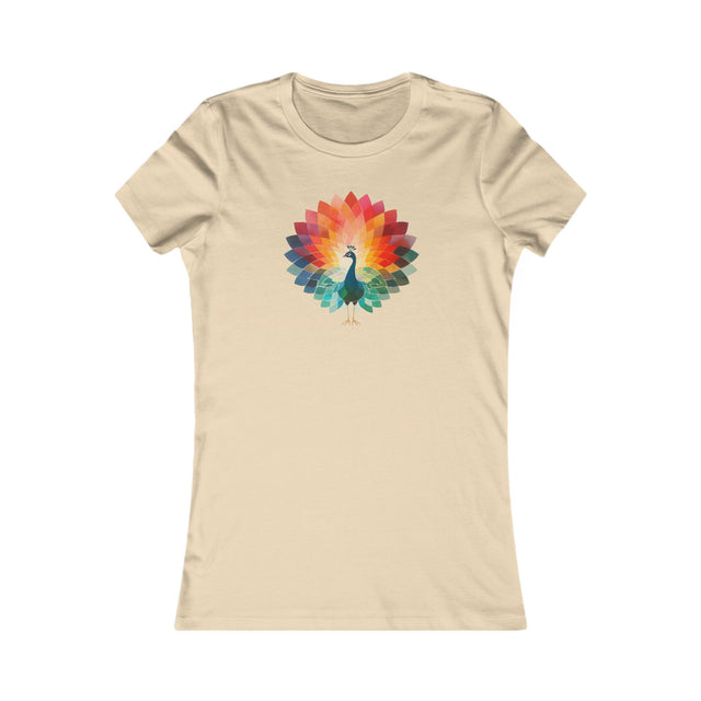 Rainbow Peacock T-shirt,Women's Favorite Tee,Pride Shirt, Pride Parade Top, Rainbow Animals,LGBTQ+ Tee
