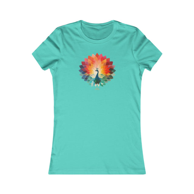 Rainbow Peacock T-shirt,Women's Favorite Tee,Pride Shirt, Pride Parade Top, Rainbow Animals,LGBTQ+ Tee