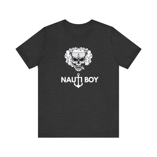 Nauti Boy Tshirt, Nautical Tshirt, Boating Tshirt-Captain Tshirt, Pirate Tshirt, Rebel Tshirt, Father's Day gift, Cigar Tshirt, Skull Tshirt