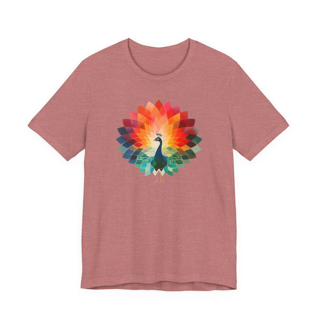Rainbow Peacock T-shirt,Pride Shirt, Pride Parade Top, Rainbow Animals,LGBTQ+ Tee