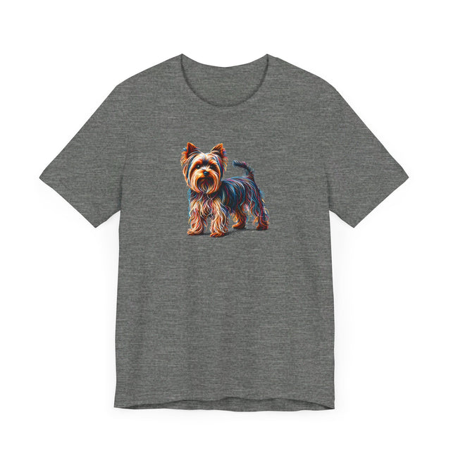 Yorkshire Terrier Rainbow Scribble T-shirt, Dog Lover Tee