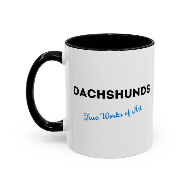 Dachshund Coffee Cup,4-Panel Pop Art Mug,Dachshund Lover,Doxie Mom or Dad,Dog Lover Gift,Wiener Dog,Sausage Dog,Low Rider dog