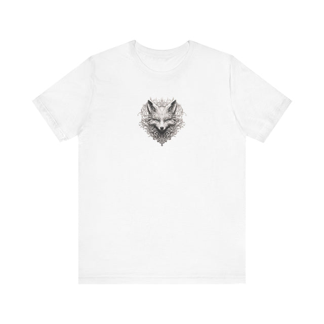 The Filigree Fox shirt, Fox Tshirt, Company Logo Shirt, Art Tshirt, Pen and Ink Drawing, Fox Lover Gift, Nature Lover Tee