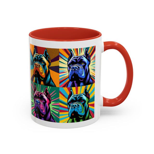 Cane Corso Coffee Cup,4-Panel Pop Art Mug,Cane Corso Lover,Corso Mom,Corso Dad,Dog Lover Gift,Cane Corso Gift