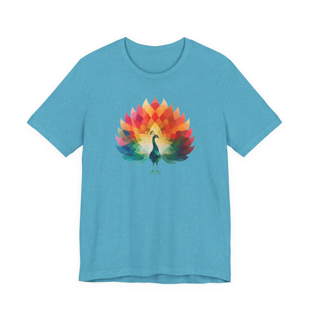 Rainbow Peacock T-shirt,Pride Shirt, Pride Parade Top, Rainbow Animals,LGBTQ+ Tee, Nonbinary, Gay, Lesbian, Bisexual, Trans, BGLT, LBGT, Enby, Pansexual