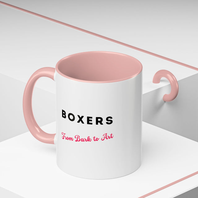 Boxers Coffee Cup,4-Panel Pop Art Mug,Boxer Lover,Boxer Mom,Boxer Dad,Dog Lover Gift,Boxer Gift