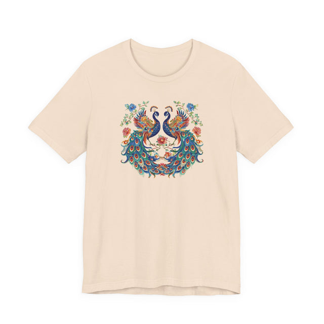Peacock Phoenix T-shirt, Bird Lover Top, Peacock Tee