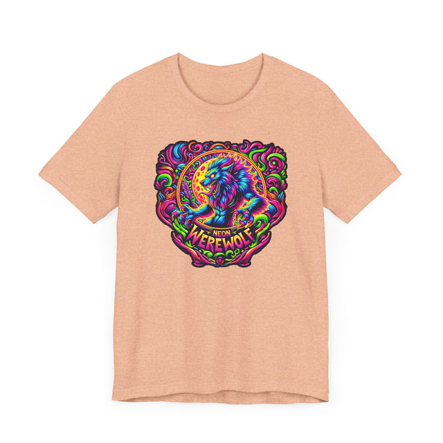 Neon Werewolf T-shirt, Halloween Tee, Neon Goth