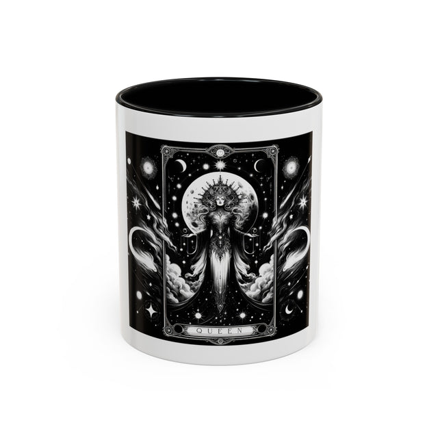 Queen of the Night Sky,Tarot card mug,Mothers Day Gift,Tarot Reader Gift,Witchy Cup,Mystical Cards Cup,Celestial Astrology,Gift for her