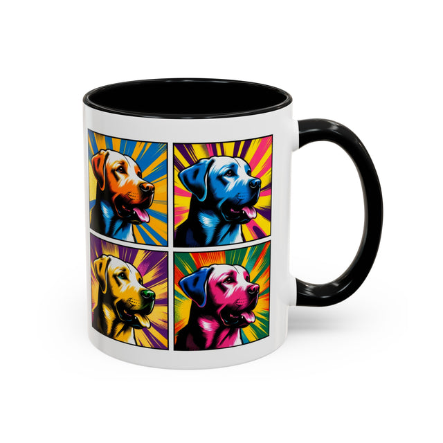 Labrador Retriever Mug,4-Panel Pop Art Mug,Labrador Retriever Lover,Lab Mom,Lab Dad,Dog Lover Gift,Labrador Retriever Gift