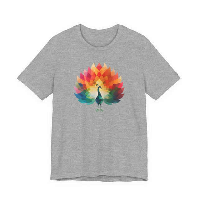 Rainbow Peacock T-shirt,Pride Shirt, Pride Parade Top, Rainbow Animals,LGBTQ+ Tee, Nonbinary, Gay, Lesbian, Bisexual, Trans, BGLT, LBGT, Enby, Pansexual
