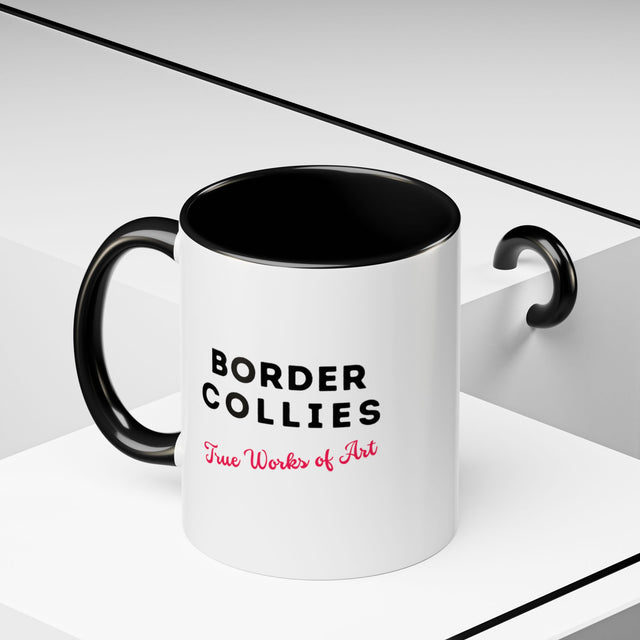 Border Collies Coffee Cup,4-Panel Pop Art Mug,Border Collie Lover,Border Collie Mom,Border Collie Dad,Dog Lover Gift,Border Collie Gift