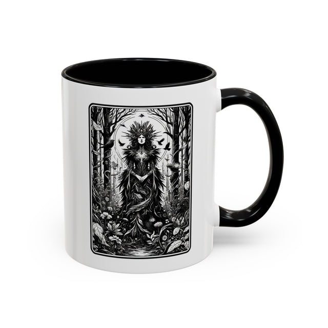 Queen of the Forest,Tarot card mug,Mothers Day Gift,Tarot Reader Gift,Witchy cup,Mystical Cards cup,Gardener Gift,Gift for her,Gardening