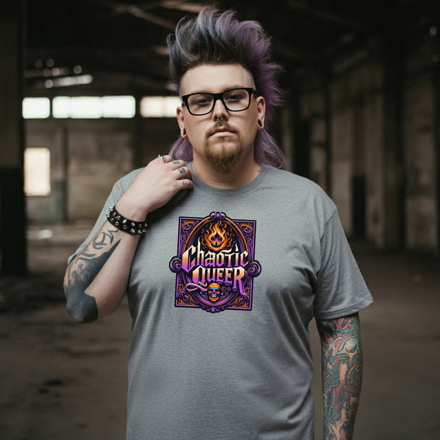 Chaotic Queer Shirt,Pride T-Shirt,Pride Parade T shirt, LGBTQ+ Tee,Nonbinary,Gay,Lesbian,Bisexual,Trans,BGLT,LBGT,Radical Fairies,Queer Goth