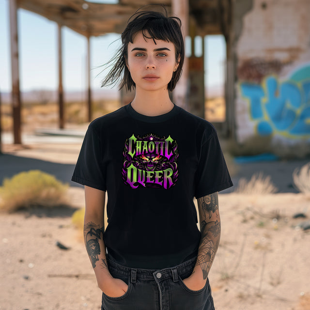 Chaotic Queer Shirt,Pride T-Shirt,Pride Parade T shirt, LGBTQ+ Tee,Nonbinary,Gay,Lesbian,Bisexual,Trans,BGLT,LBGT,Radical Fairies,Queer Goth