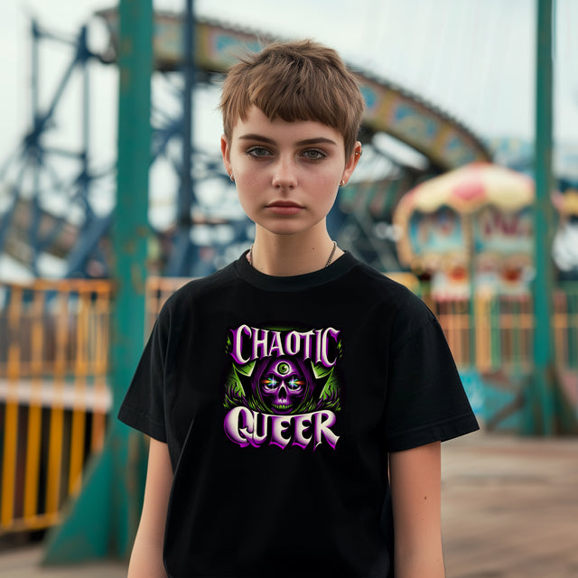 Chaotic Queer Shirt,Pride T-Shirt,Pride Parade T shirt, LGBTQ+ Tee,Nonbinary,Gay,Lesbian,Bisexual,Trans,BGLT,LBGT,Radical Fairies,Queer Goth
