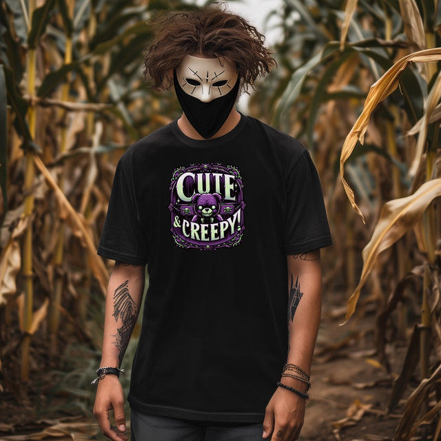 Cute & Creepy Teddy Bear T-shirt, Halloween Shirt