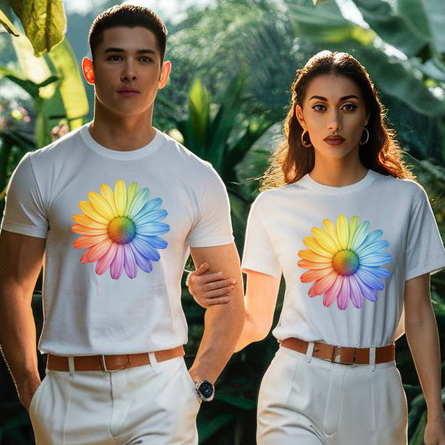 Rainbow Daisy shirt,Flower Shirt,Pride Tee, LGBTQIA,Plant Lover Gift,Gardener T-shirt,Mothers Day Gift