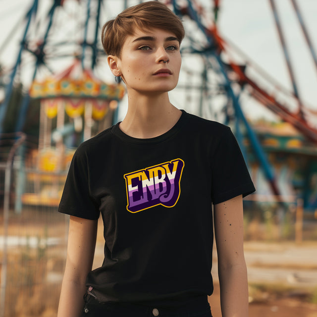 Enby T-shirt,NonBinary Pride Shirt, Non-Binary Top,LGBTQ+ Tee