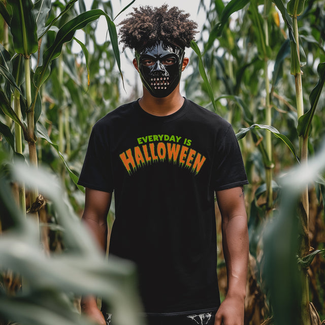 Everyday is Halloween Green/Orange T-shirt, Halloween Shirt