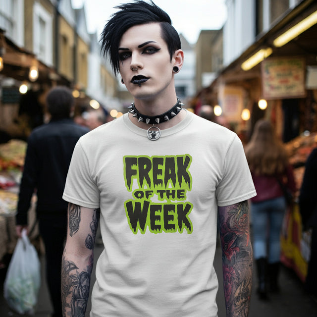 Freak T-shirt, Funny Tee for Men, Gifts for Dad, Halloween Top, Goth Tee, Monster Shirt, Kaiju Shirt, Horror Fan, Trick Or Treat, Spooky
