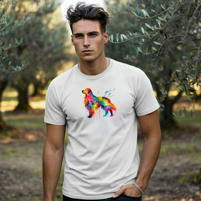 Rainbow Golden Retriever T-shirt,Pride Shirt,Dog Lover Top,Rainbow Animals,LGBTQ+ Tee, Golden Retriever Owner