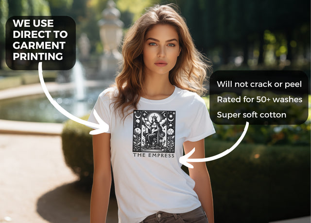 The Empress Tarot card shirt,Mothers Day Gift,Tarot Reader Gift,Witchy Shirt,Mystical Cards,Celestial Astrology,Gift for her,Grandma Gift