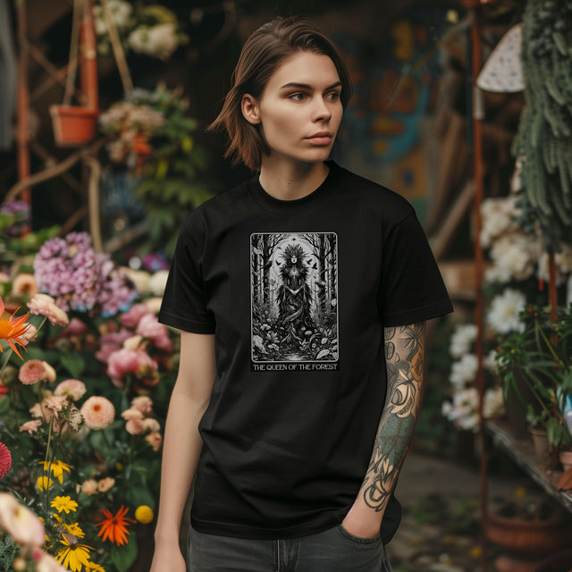 Queen of the Forest,Tarot card shirt,Mother's Day Gift,Tarot Reader Gift,Witchy Shirt,Mystical Cards Tee,Gardener Gift,Gift for her,Gardening
