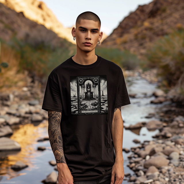 Queen of the Wastelands,Tarot card shirt,Mothers Day Gift,Goth Shirt,Witchy Shirt,Mystical Cards Tee,Goth Mom Gift,Gothic Art Shirt