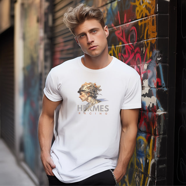 Hermes Racing portrait tee, Hermes Racing Tshirt, Cool Graphic Tshirt