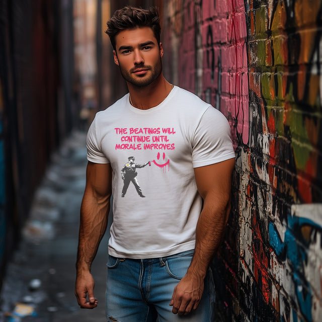 Police Graffiti tee, Street art tshirt, Underground art tee