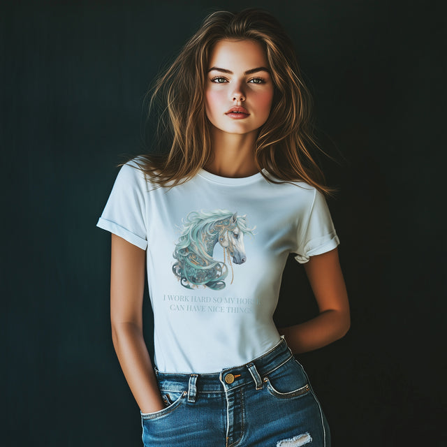 Pampered Horse shirt, Horse Lover Shirt, Horse Lover Gift, Horse owner gift, Horse mom Shirt, Equestrian gift, Stable shirt, Funny Horse tee