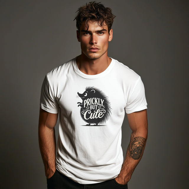 Prickly but cute T-shirt, Funny Tee, Grumpy friend gift, Charmer t-shirt