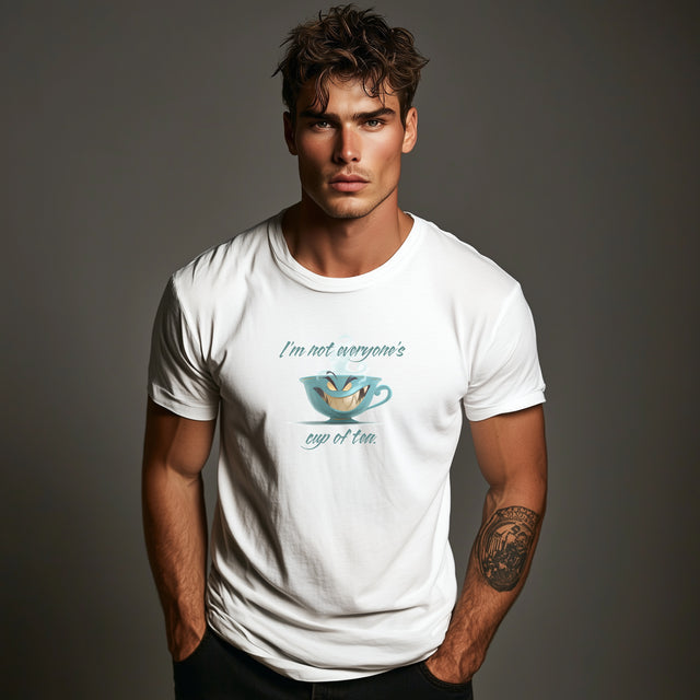 I'm not eveyone's cup of tea snarky t-shirt, devilishly fun tshirt, mischievous tshirt, Funny tee