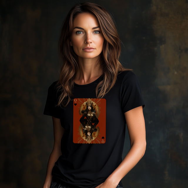 Queen of Black Hearts, Anti-Valentine's Day T-shirt, Funny Valentine's Gift