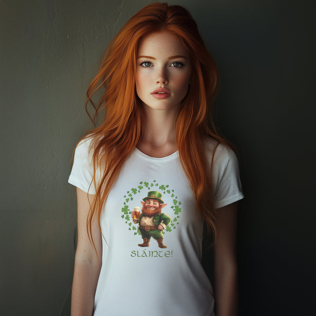 Slainte Tshirt, Cheers Tshirt, Leprechaun Tshirt, St Patrick's Day Tshirt, Funny Tshirt