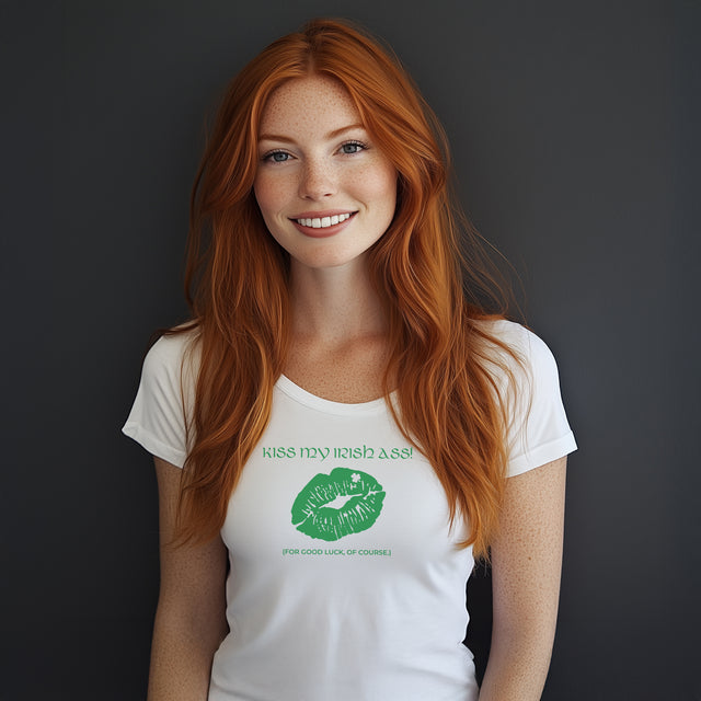 Kiss my Irish Ass Tshirt, St Patrick's Day Tshirt, Funny Tshirt