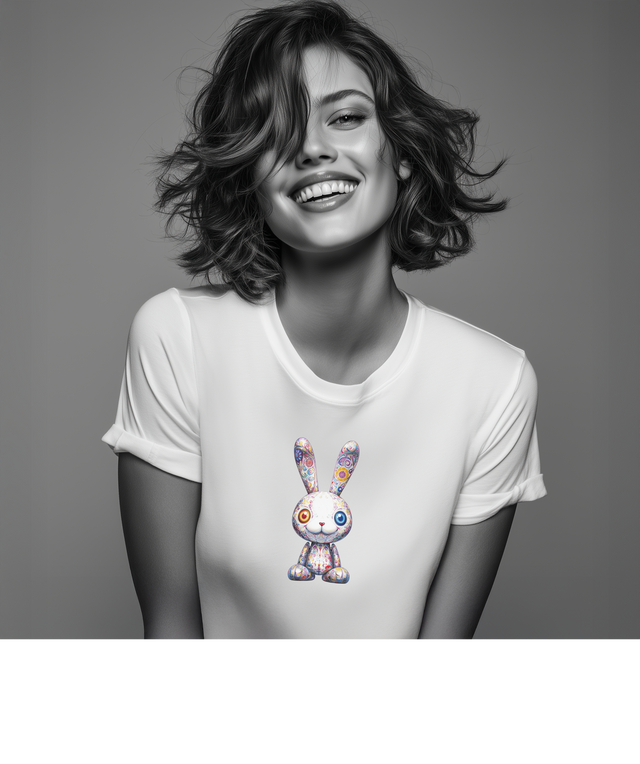 Japanese Pop Art Colorful Rabbit T-Shirt