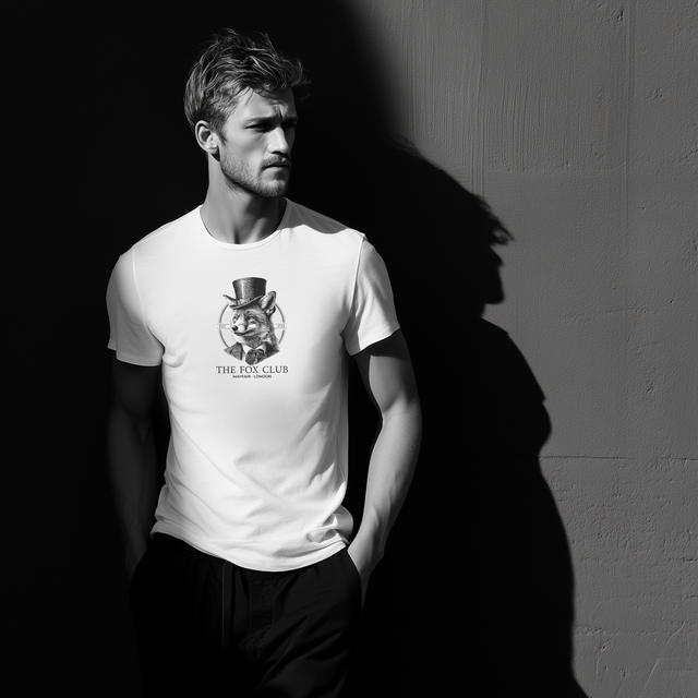 The Fox Club Tee, Private members club tshirt, London Mayfair Shirt, Fox tshirt