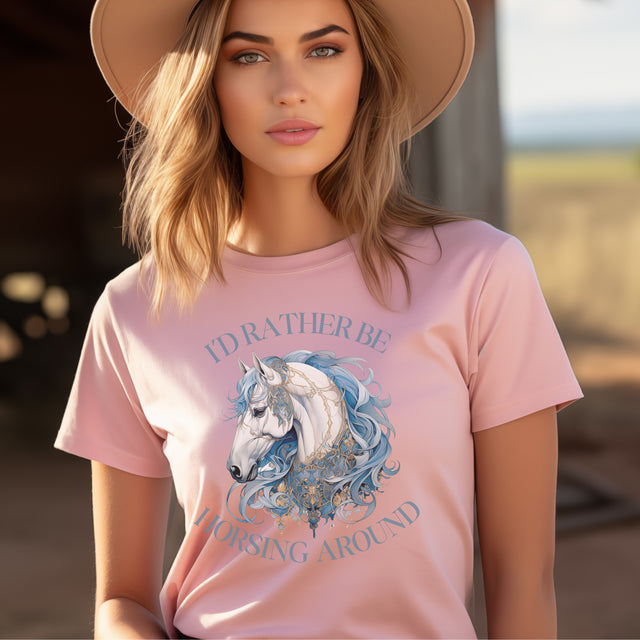 Horsing Around shirt, Country girl shirt, Horse owner gift, horse trainer gift, country farm girl gift, Equestrian girl gift, Horse lover