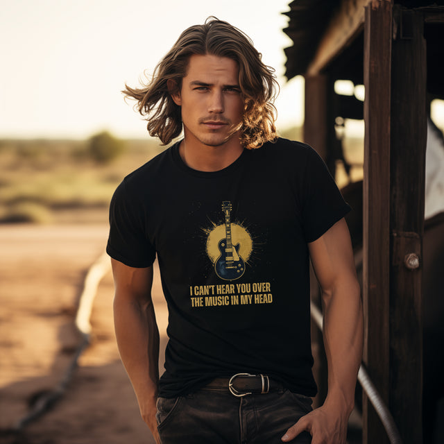 I Can't Hear You Over The Music In My Head T-Shirt, Music Lover T-shirt, Musician Tee, Music Shirt