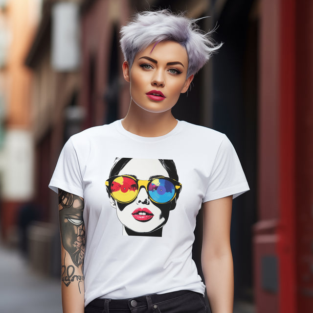 Disco Diva Tee, Play my song DJ T-Shirt, Pop Art Music T-shirt, Audiophile t-shirt