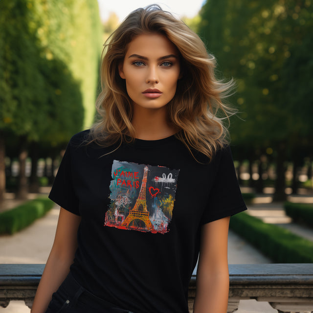 Street art Paris Tshirt, J'aime Paris Tshirt