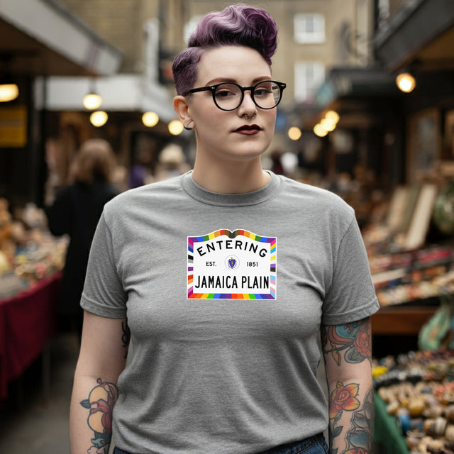 Jamaica Plain Sign Pride T-shirt, Pride Shirt