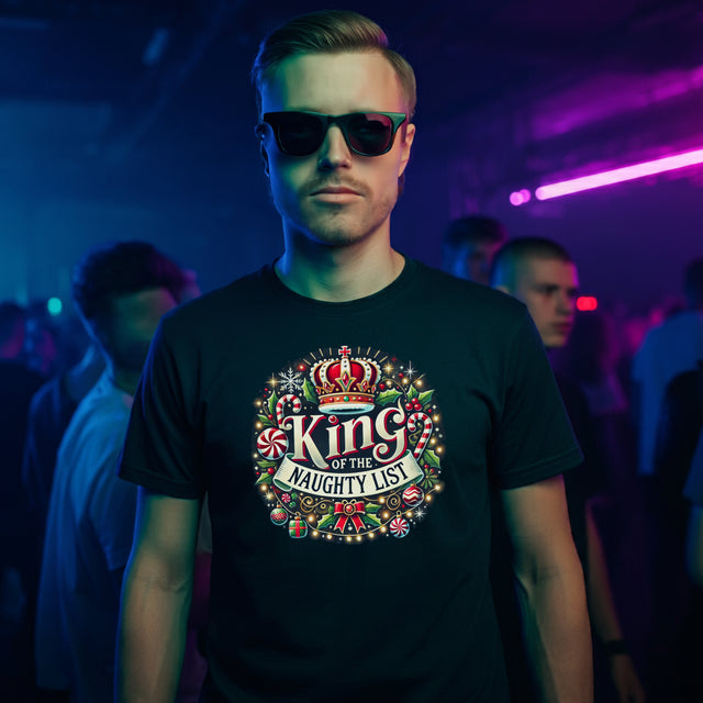King of the Naughty List T-shirt, Christmas Shirt