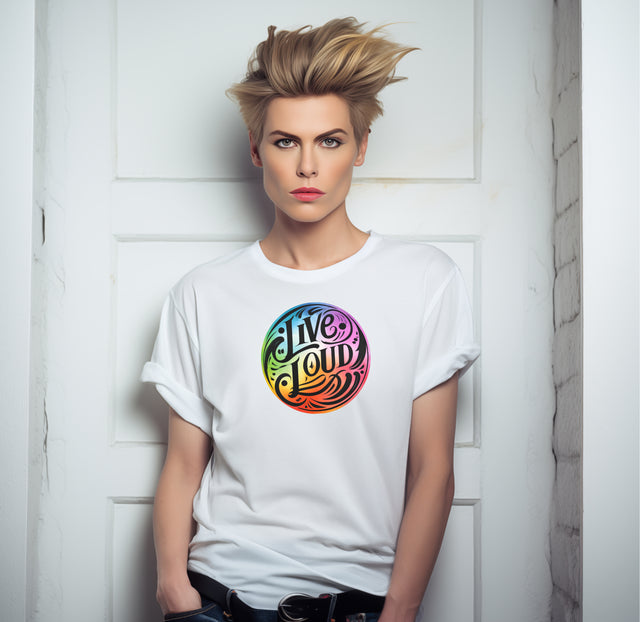 Live Loud T-shirt, LGBTQ+ Tee, Pride Shirt