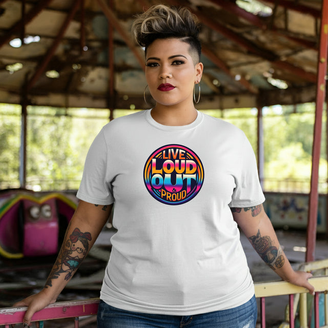 Live Loud Out & Proud T-shirt, LGBTQ+ Tee, Pride Shirt