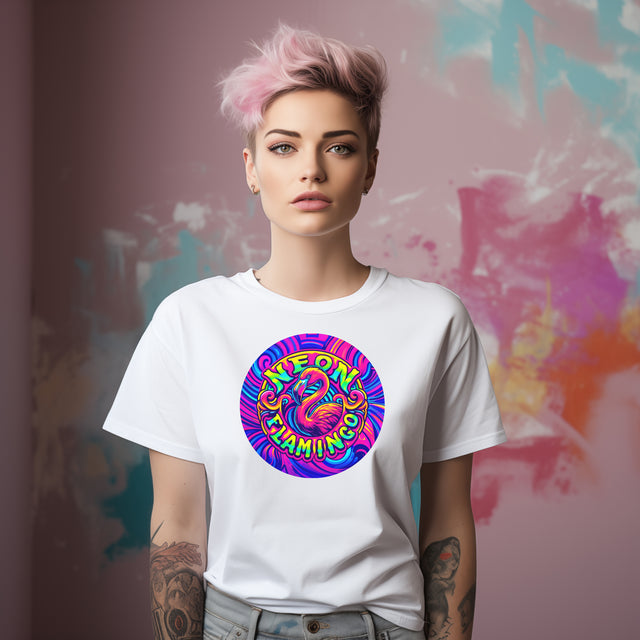 Neon Flamingo T-shirt, Flamingo Tee, Bird Lover