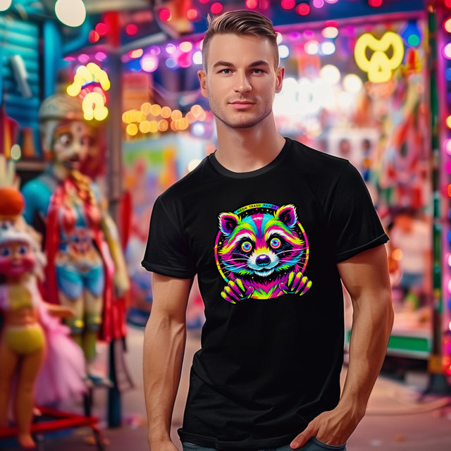 Neon Trash Panda T-shirt, Raccoon Shirt, Animal Lover T shirt