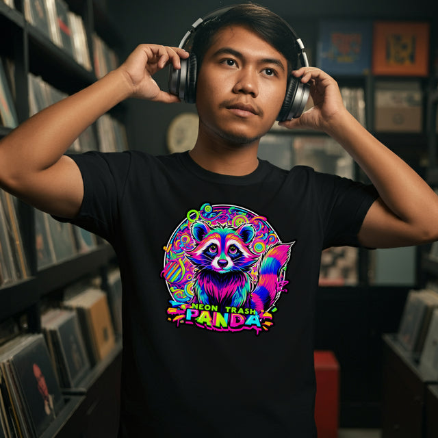Neon Trash Panda T-shirt, Raccoon Shirt, Animal Lover T shirt